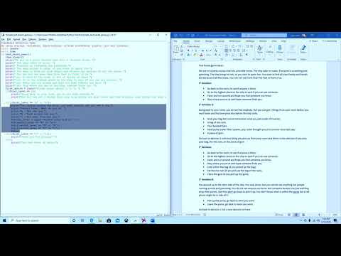 Playing with python,