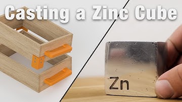 Zinc Cube Made With DIY Casting Flask