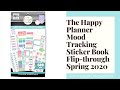 The Happy Planner Mood Tracking Sticker Book Flip Through - Spring 2020