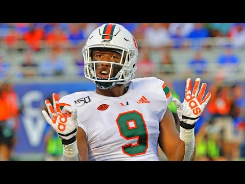 Miami TE Brevin Jordan 2020 Highlights