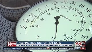 Purple ribbon month urges to educate community on dangers of leaving kids in hot cars Purple Ribbon Month Urges To Educate Community On Dangers Of Leaving Kids In Hot Cars