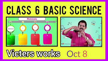 Class 6 Basic science victers work Oct 8 / class 6 Basic science chapter 5 / October 8/ std 6science