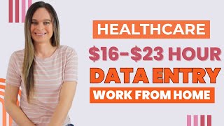 $16 - $23 Hour HEALTHCARE Data Entry & Billing Remote Work From Home Jobs | No College Needed | USA