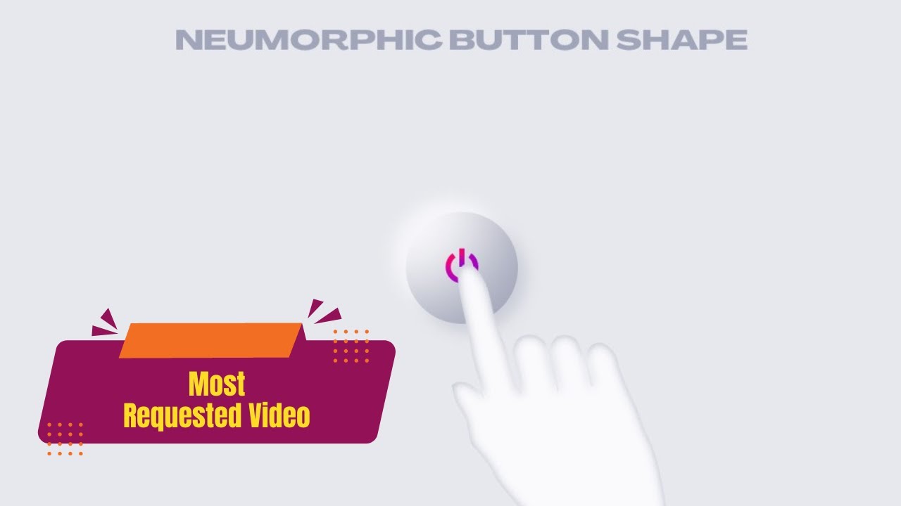 How To Create Neumorphic Button Shape | Animated Neumorphic Infographic ...