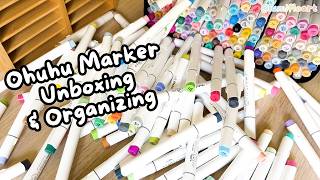 I Made a HUGE Mistake Unboxing My OHUHU Markers 😅📦 Unboxing & Organizing ✨