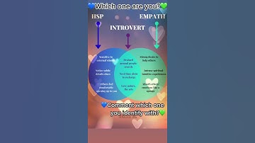 💙Empath, Introvert,& HighlySensitivePerson! 💚Which one(s) are you?