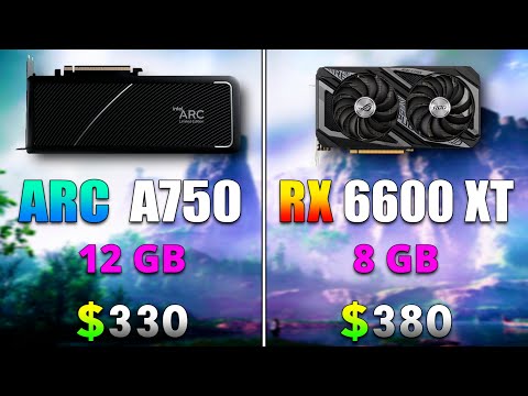 Intel ARC A750 12GB vs RX 6600 XT 8GB | PC Gaming Tested