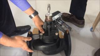 Installation of Frese motoric actuator on PIBCV Frese Optima Compact valve