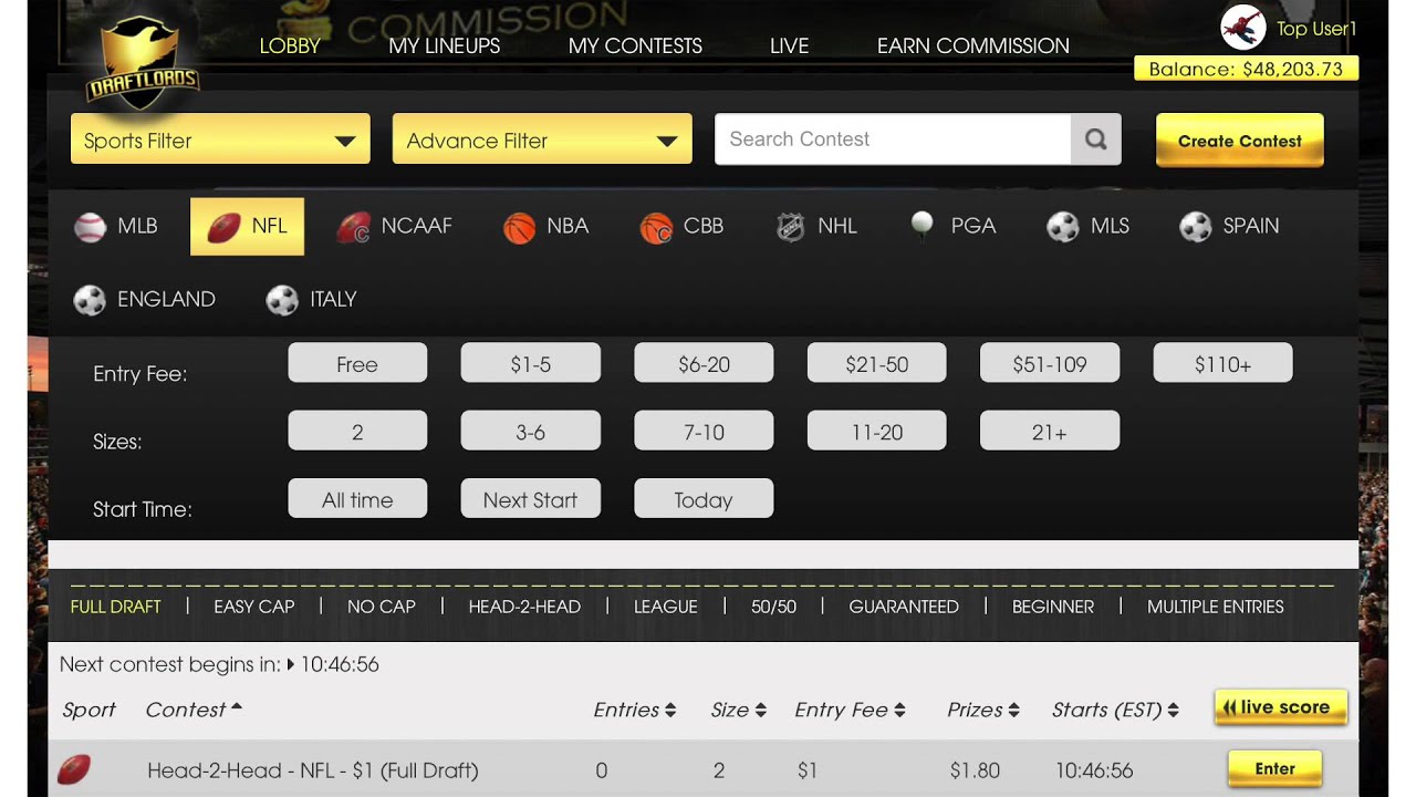 DraftLords - How To Play Fantasy Sports