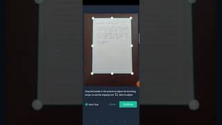 How to submit written answer using Camscanner