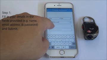 eGeeTouch - How to Create Account - Smart Travel Padlock