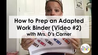 How to Assemble an Adapted Work Binder (Step-by-Step) | Lamination, Velcro, Setup & Time-Saving Tips screenshot 2