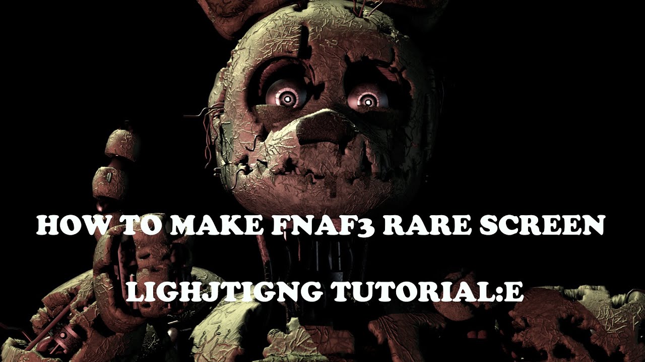 FNAF 3 Rare Screen - General Gaming - Off Topic - Minecraft Forum