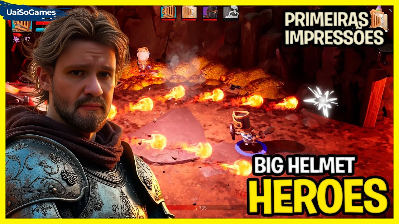 Big Helmet Heroes - Primeiros 25 minutos de GAMEPLAY | Um Jogo que ENTREGA Diversão!
