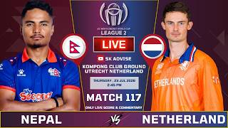 NEPAL VS NETHERLAND LIVE MATCH LIVE SCORE & COMMENTARY | LEAGUE 2 SERIES | NEP VS NED | 117 MATCH screenshot 2