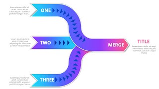 Merging Three Options into One Workflow Infographic Slide in PowerPoint