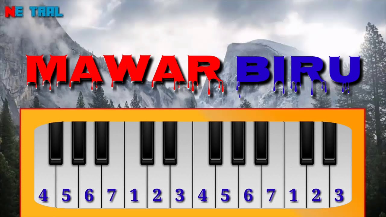 Not MAWAR BIRU  Not Angka Pianika / Piano