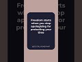Freedom starts when you stop apologising for protecting your time and mental health.