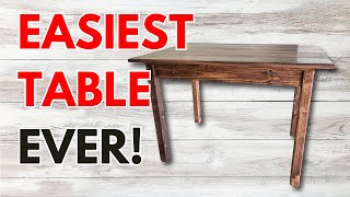 The EASIEST DIY Table - How Any Beginner Woodworker Can Build!