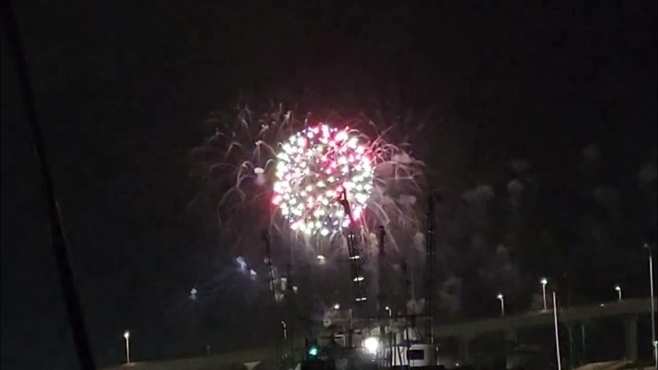 Fireworks over the harbor in Nassau Bahamas YouTube