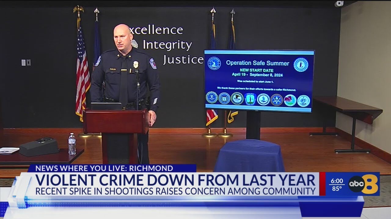 Richmond Police Department gives update on crime statistics for first ...