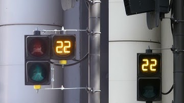 Pedestrian Signal with Timer on North Tce