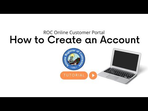 How to Create an Account on the ROC Online Customer Portal | Arizona Registrar of Contractors