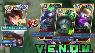 GLOBAL 1 MARTIS MEET TOP GLOBAL VENOM TRIO IN HIGH RANK🔥 (WHO WILL WIN?)