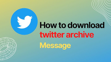 How to download twitter archive message | Download twitter archive