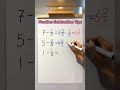 How to Subtracting a Fraction from a whole number? #mathclass