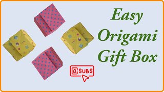 Easy Origami Gift Box  How to Fold