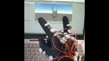 Arduino ESP32 data glove with Unity