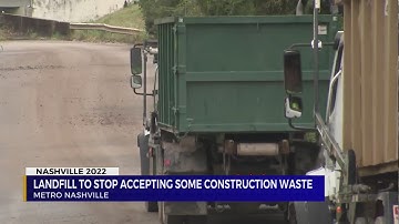 Landfill to stop accepting construction waste