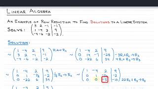 Row Reduction An Introduction