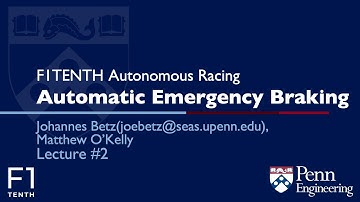 F1TENTH Autonomous Racing: Automatic Emergency Braking