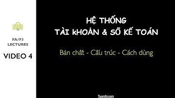 ACCA FA LECTURES: Bản chất & Cách dùng Tài khoản & Sổ kế toán