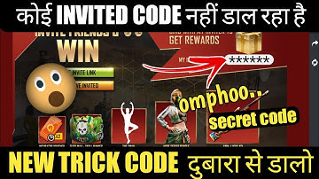 free fire invite code invalid problem||free fire new event |free fire new event problem