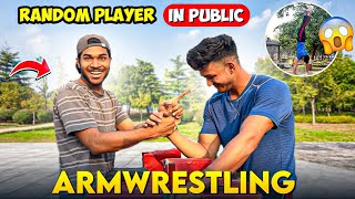 Armwrestling or calisthenics🔥 with random people 🕺