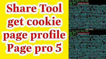 Share Tool get cookie page profile | page pro 5