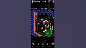How To Solve Flow Free Hexes Tangle Pack Level 90 12x12 Hard Board Walk Through Solution Walkthrough