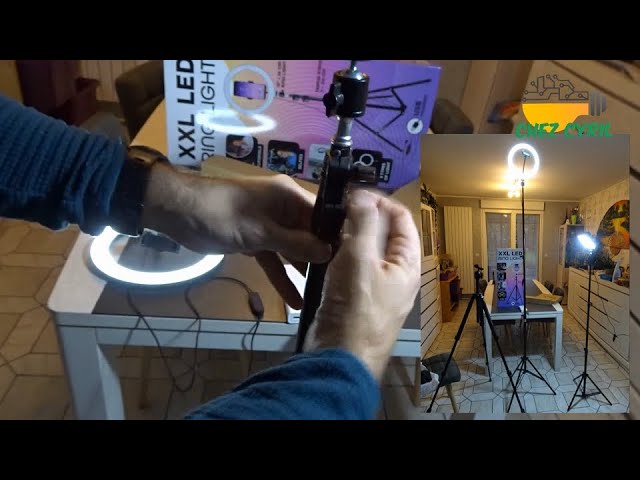 Anneau Lumineux Grundig Avec Trépied - Lampe Selfie & Vidéo - Neuf