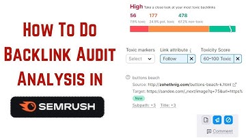 SEMrush Backlink Audit Analysis in Hindi 2025 | How to do Backlink Audit  Analysis with SEMrush 2025