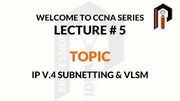 CCNA, IP V 4 SUBNETTING OF CLASS C NETWORK LECTURE 5