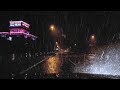 ☔️Fighting drowsiness in heavy rain, driving on a bleak rural highway💤for Sleep,Work, Study,etc