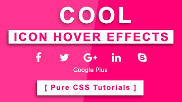 Cool CSS Icon Hover Effects - Font Awesome icon - Pure CSS3 Tutorials - Html Css Text Typing Effects