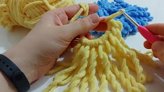 Super Easy Crochet Knitting Pattern Made With Rubber Buckle / Velvet Yarn Crochet Scrunchies