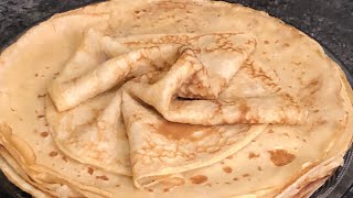 كريب بالماء المغلي لن تصدقو النتيجة/crêpes à l’eau bouillante le résultat va vous   surprendre