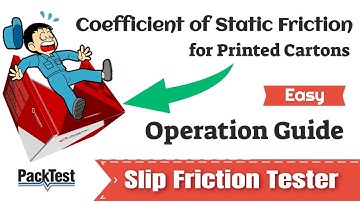 Slip Friction Tester (TAPPI T815 and ASTM D4918) - by PackTest.com