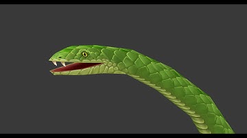 Speed texturing Snake - Part 4 /Текстурирование змеи - Часть 4