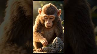 पत्थरों से बना चमत्कार 😱🔥#hanuman #monkeystory #viral